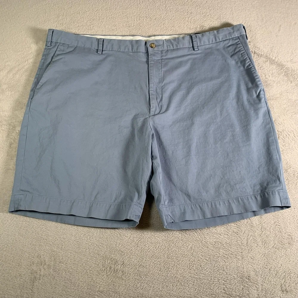 Polo Ralph Lauren Shorts Mens 46 Big Blue‎ Stretch Classic Fit Chino Flat Front